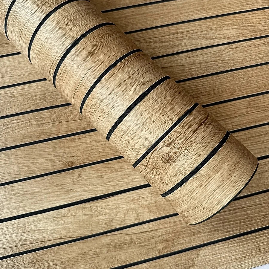 3D Wood Grain Grille Self-adhesive Wallpaper for Wall Decor Peel and Stick Wall Stickers Bedroom Living Room Thicken Wall Panels