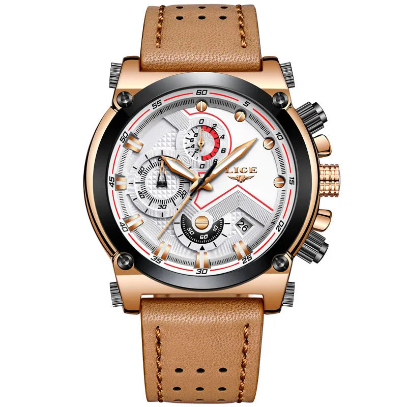 LIGE Fashoin Mens Watches Top Brand Luxury Automatic Watch For Men Waterproof Stainless Steel Mechanical Wristwatch Reloj Hombre