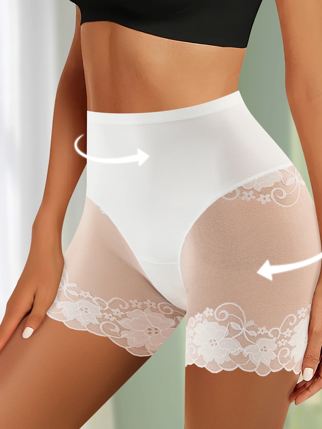 2Pcs/Set Women's Boxer Briefs Women's Clear Boxer Briefs Comfortable Mid Rise Breathable Anti-roll Great for Everyday Use