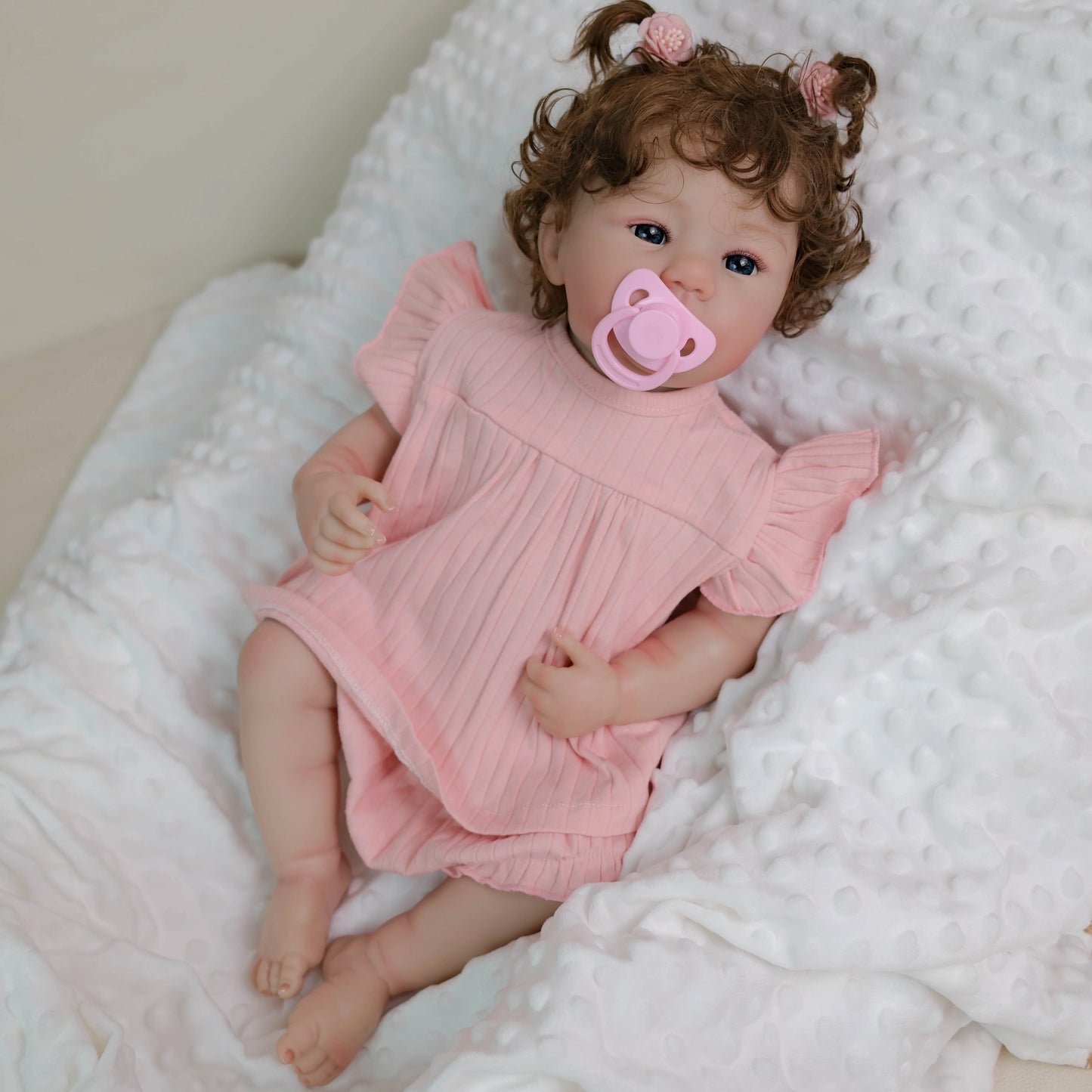 NPK 19inch Silicone Vinyl Reborn Doll Abigail Newborn Baby Girl Full Body 3D Skin High Quality Collectible Gift