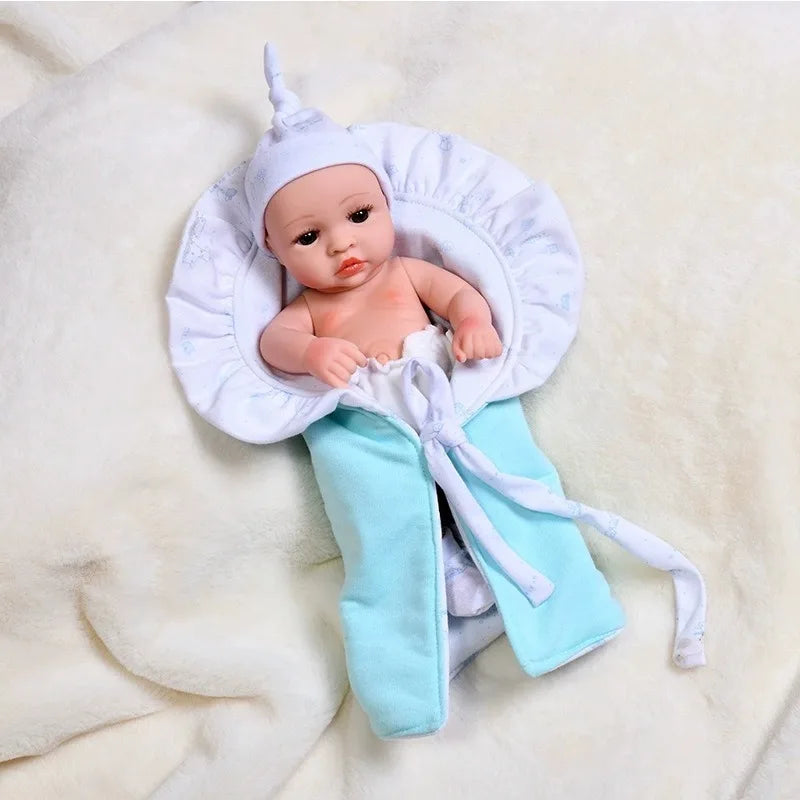 For 12 Inch Baby Reborn Dolls Outfits Clothes Baby Doll 30cm Dress T-Shirt Pants Clothing Winter Plush Pajama Set Accessories