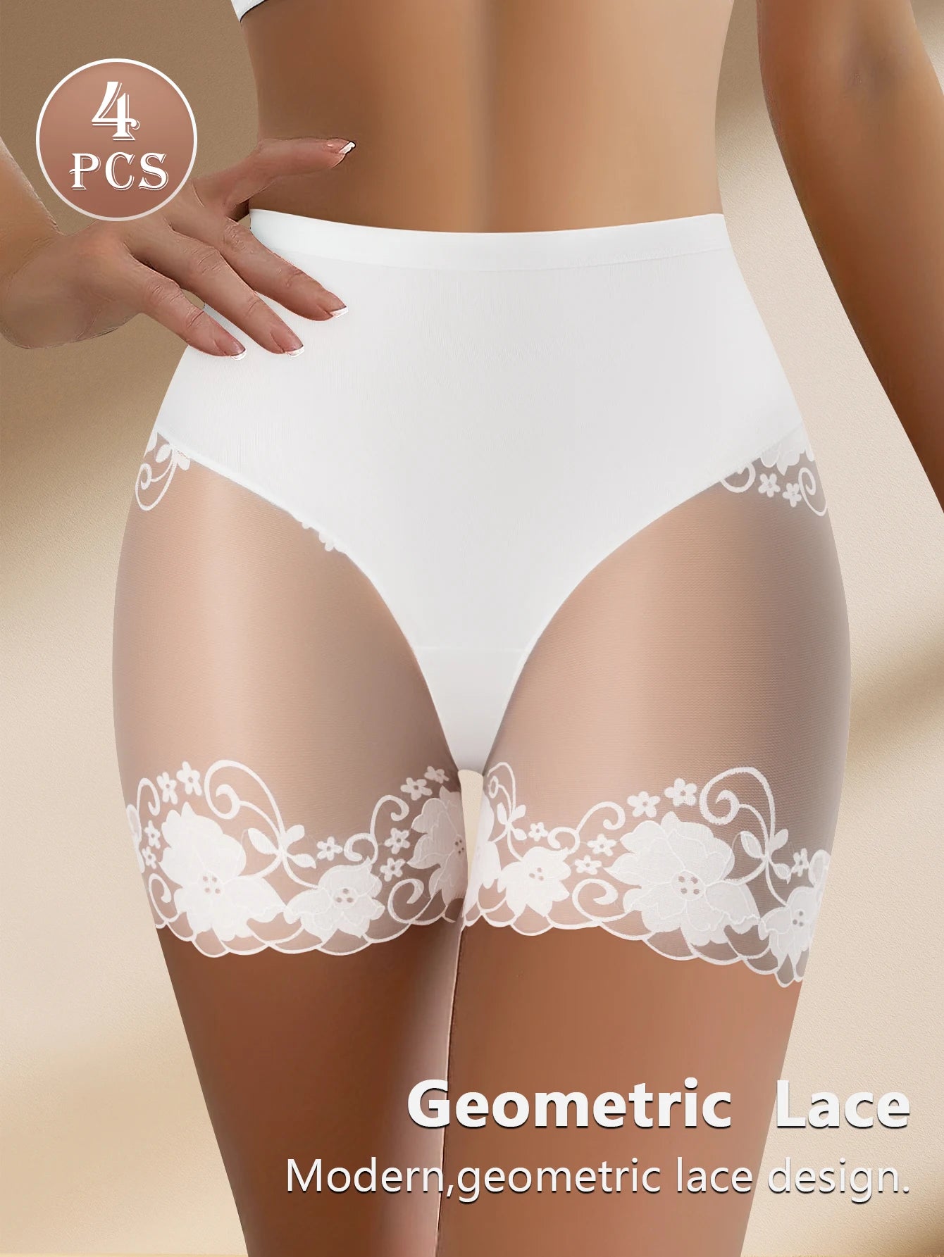 2Pcs/Set Women's Boxer Briefs Women's Clear Boxer Briefs Comfortable Mid Rise Breathable Anti-roll Great for Everyday Use