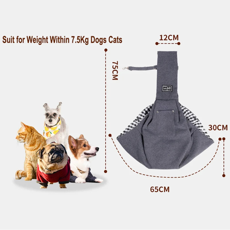 Pet Dog Carrier Crossbody Shoulder Bag Outdoor Travel Breathable Cat Bags Puppy Slings Carrier Bag Dog Carrying Supplies Bag