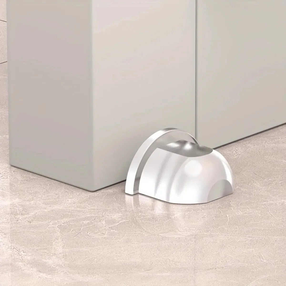 Transparent Self Adhesive No Drill Door Stopper for Wall Floor Furniture Protection Shower Home Office Doorstop Home Improvement