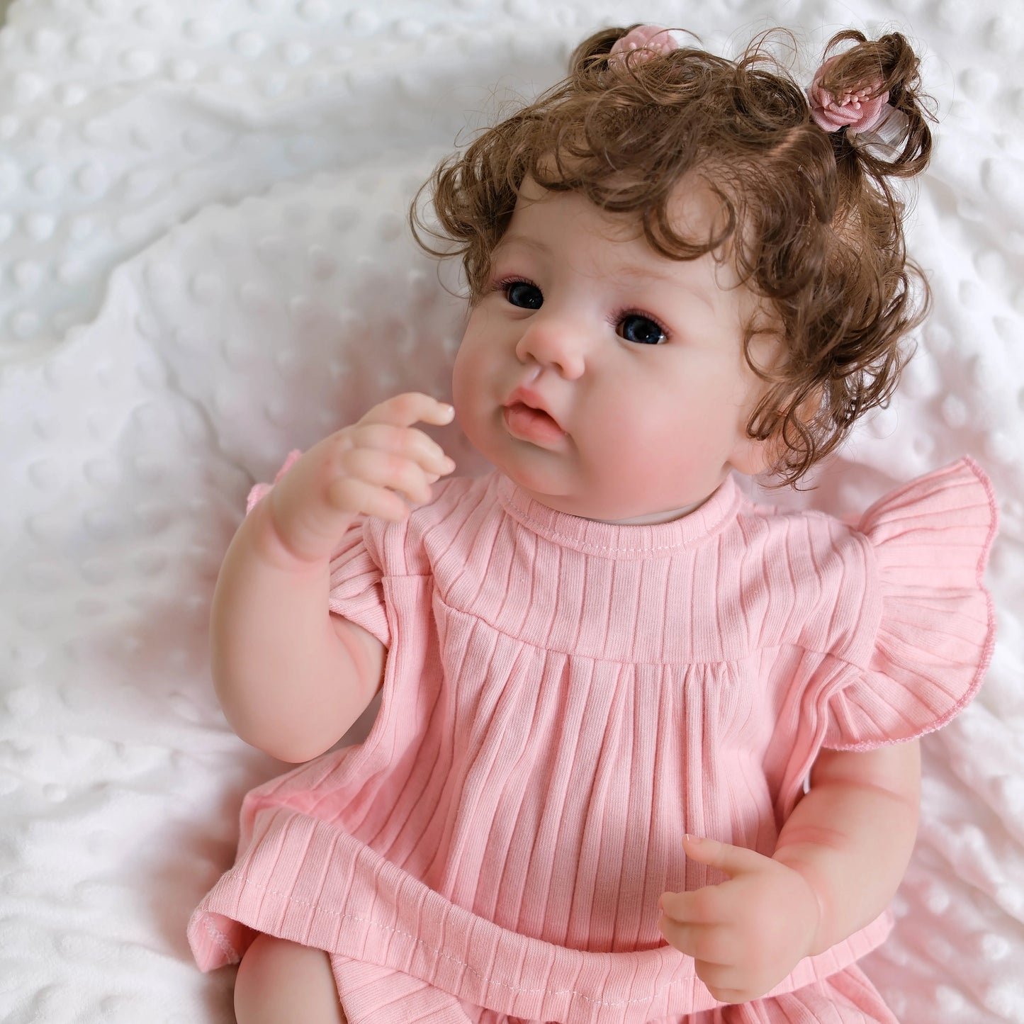 NPK 19inch Silicone Vinyl Reborn Doll Abigail Newborn Baby Girl Full Body 3D Skin High Quality Collectible Gift