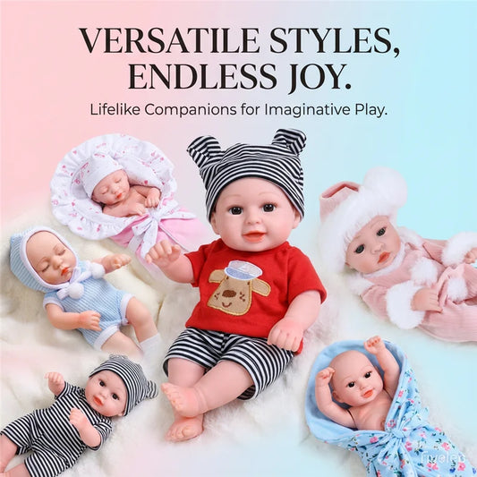 For 12 Inch Baby Reborn Dolls Outfits Clothes Baby Doll 30cm Dress T-Shirt Pants Clothing Winter Plush Pajama Set Accessories