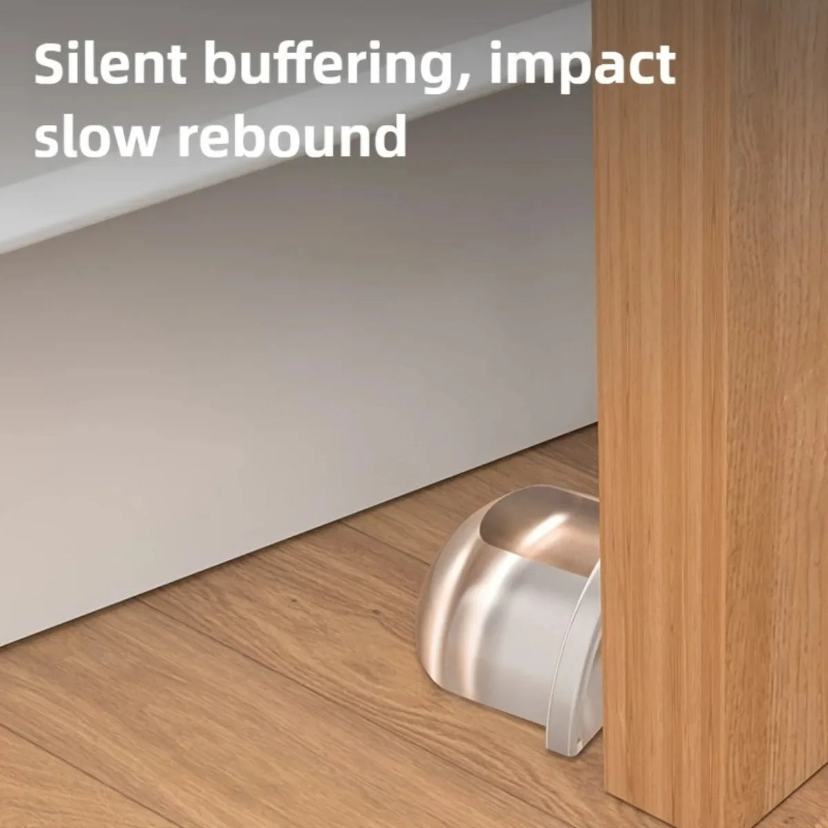 Transparent Self Adhesive No Drill Door Stopper for Wall Floor Furniture Protection Shower Home Office Doorstop Home Improvement