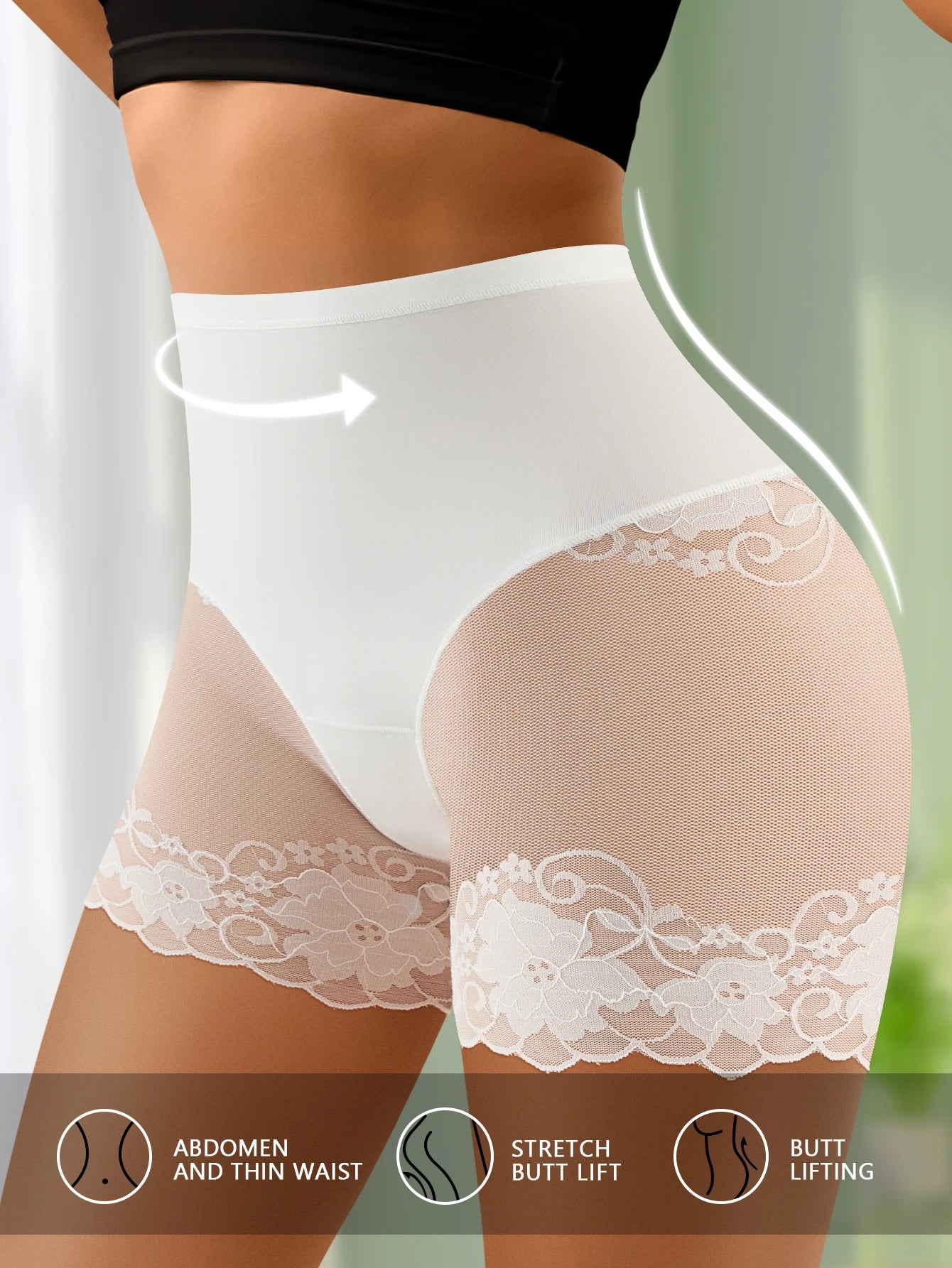 2Pcs/Set Women's Boxer Briefs Women's Clear Boxer Briefs Comfortable Mid Rise Breathable Anti-roll Great for Everyday Use