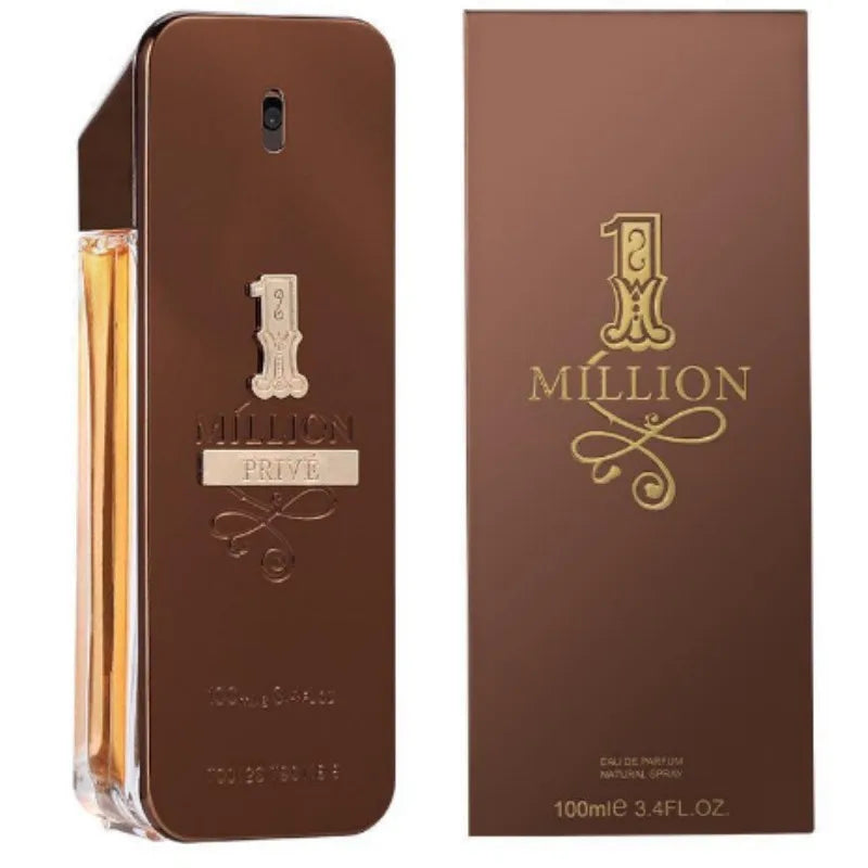 1 Million Lucky Prive Eau de Parfum Spray by Rabanne 100 ML Original Arab Perfumes Lasting Woody Spicy Pheromones Perfume 3.4 Oz
