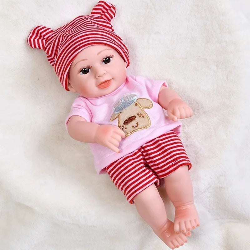 For 12 Inch Baby Reborn Dolls Outfits Clothes Baby Doll 30cm Dress T-Shirt Pants Clothing Winter Plush Pajama Set Accessories