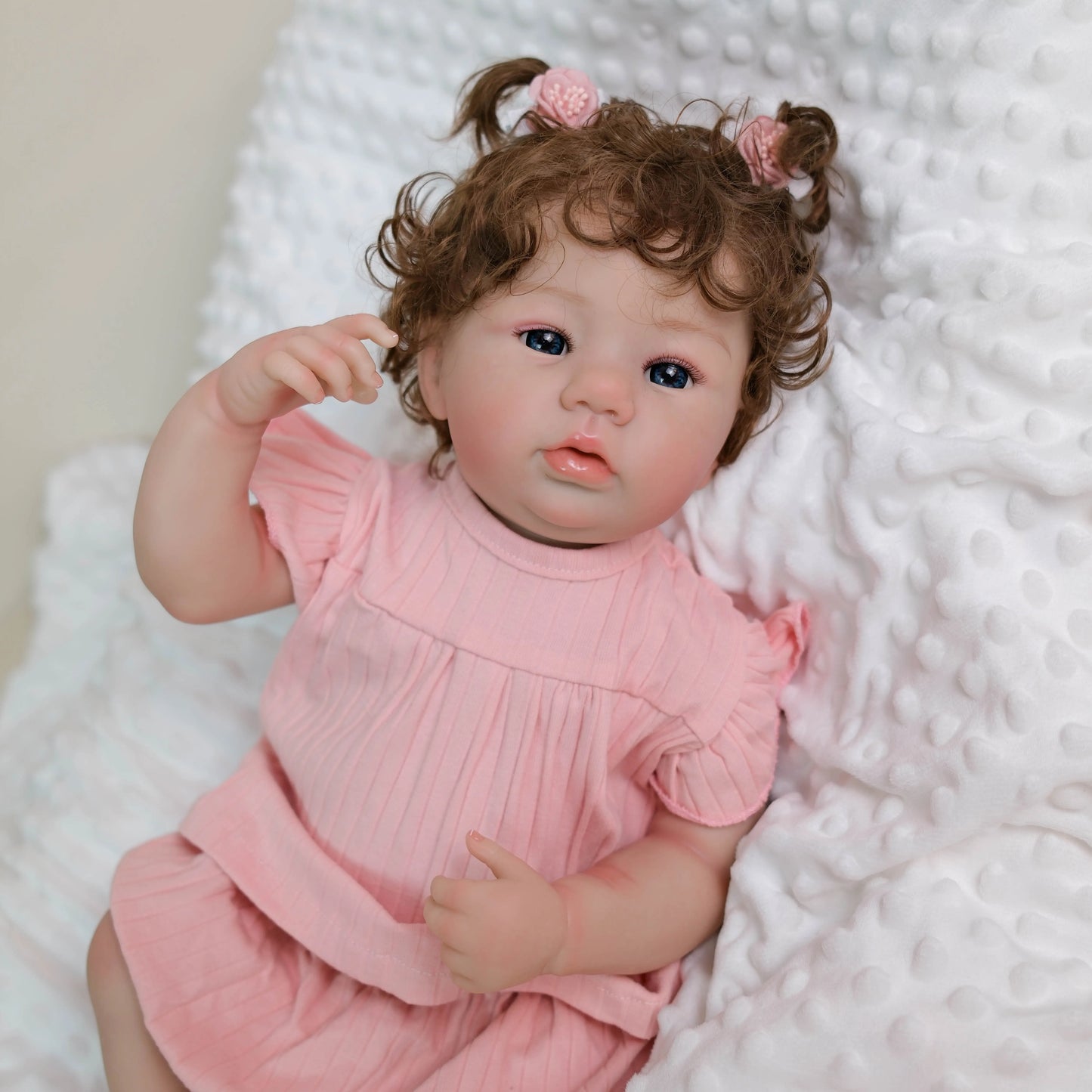 NPK 19inch Silicone Vinyl Reborn Doll Abigail Newborn Baby Girl Full Body 3D Skin High Quality Collectible Gift