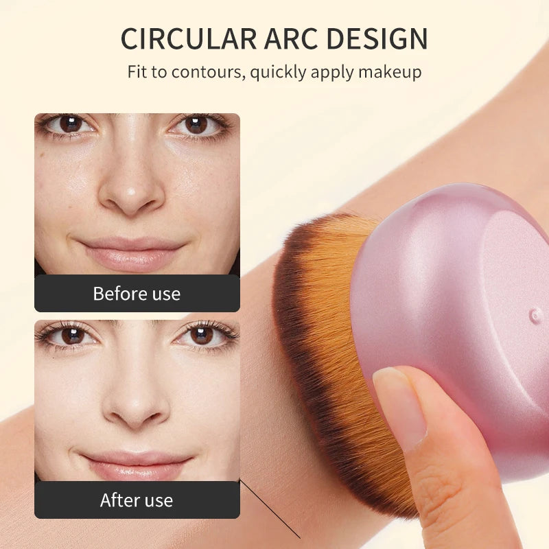 1pc Large-sized Foundation Brush with Soft Hair Body Makeup Brush Multi-functional Large Flat Brush Blush Brush