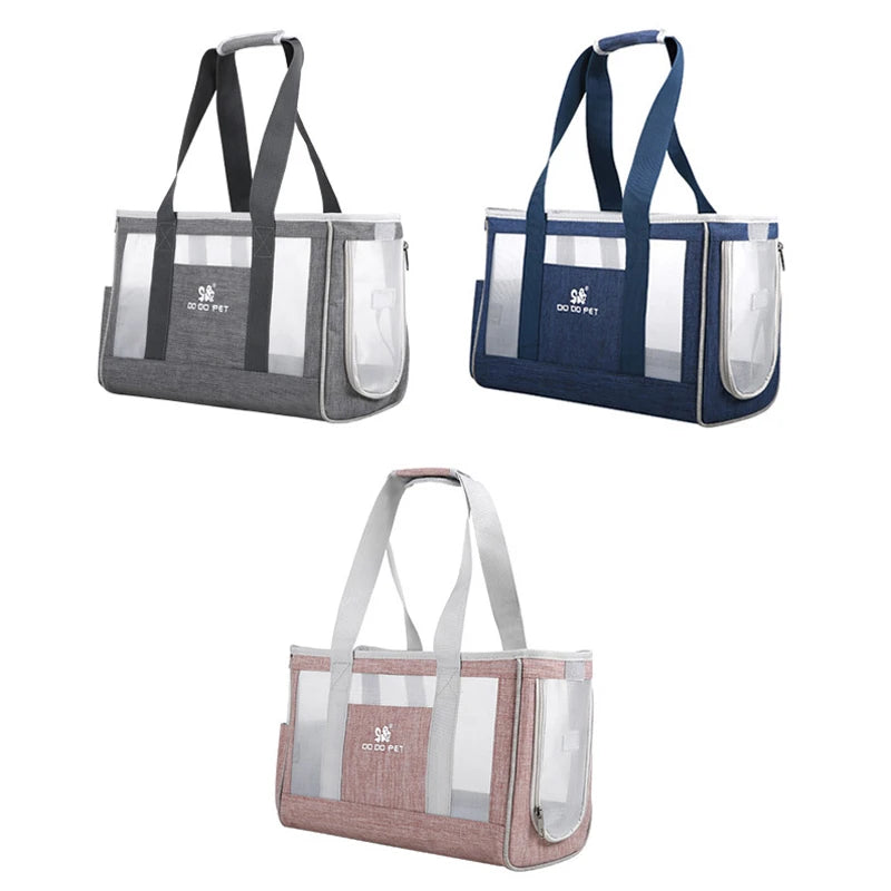 Cat Carrier Bag Transporter Portable Breathable Pet Dog Single Shoulder Bags Light Portable Dog Handbag Durable Travel Puppy Bag