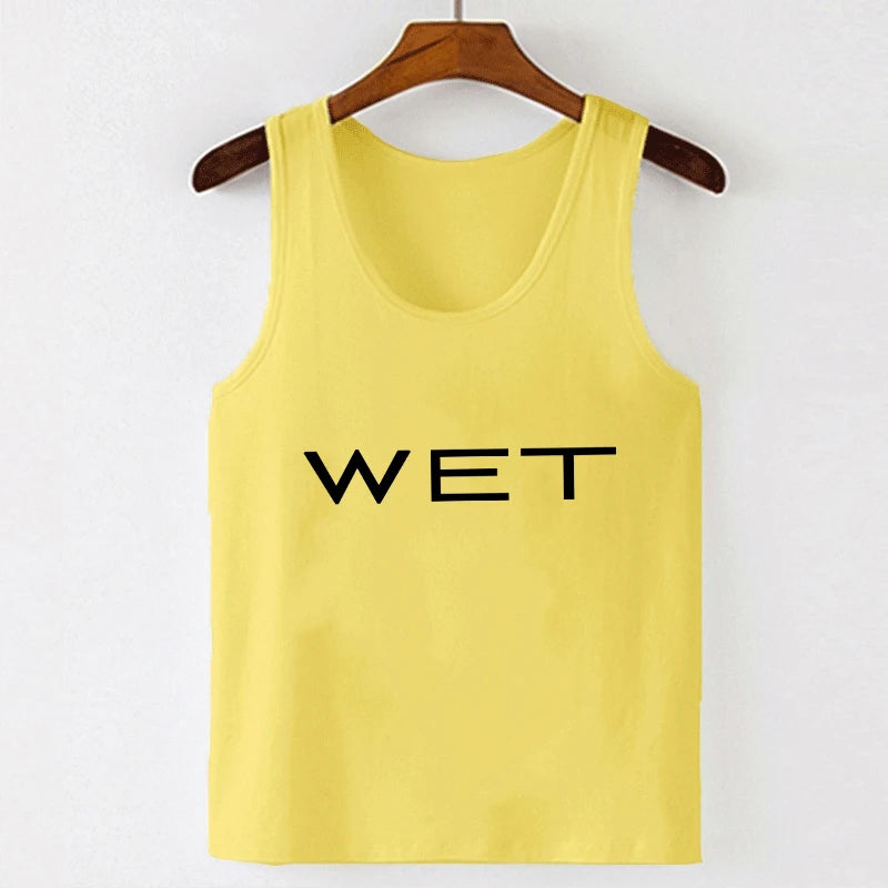 Y2k Aesthetics Harajuku Vintage Tank Top Letter Print Streetwear Sleeveless Baby Crop Top Sexy Elegant Club Clothing 2024 Summer