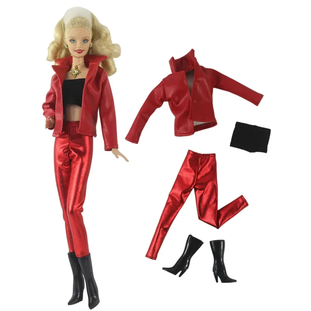 Handmade BABI CLOTHES Leather Clothing Outfit Overcoat for 11.5 inch 30cm Doll bjd clothes Many Style Gifts for doll accessories