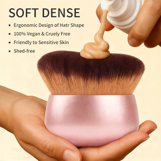 1pc Large-sized Foundation Brush with Soft Hair Body Makeup Brush Multi-functional Large Flat Brush Blush Brush