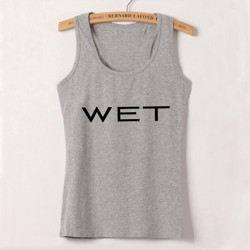 Y2k Aesthetics Harajuku Vintage Tank Top Letter Print Streetwear Sleeveless Baby Crop Top Sexy Elegant Club Clothing 2024 Summer