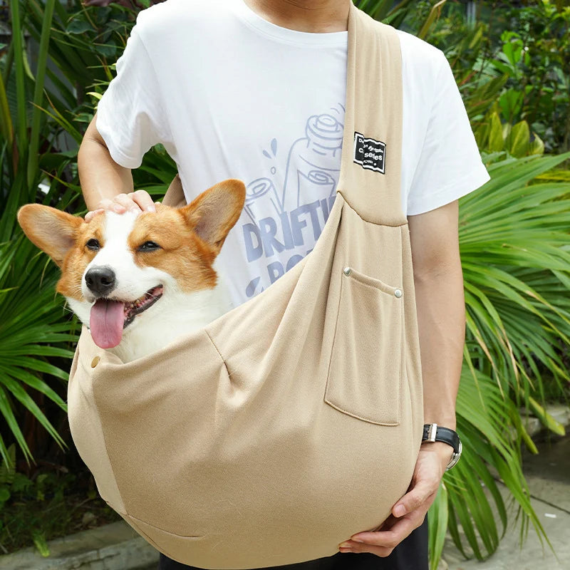 Pet Dog Carrier Crossbody Shoulder Bag Outdoor Travel Breathable Cat Bags Puppy Slings Carrier Bag Dog Carrying Supplies Bag